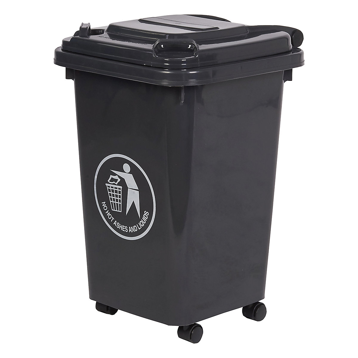 30 Litre Wheelie Bins, 30 Litre Wheelie Bins, Wheelie Bin | 490h x 255w x 350d mm | 30 Litre | Dark Grey-3