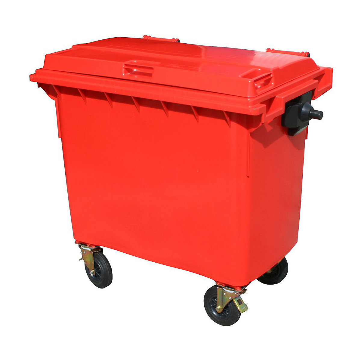 660 Litre Wheelie Bins, 660 Litre Wheelie Bins, Wheelie Bin | 1210h x 1370w x 780d mm | 660L | Red-2