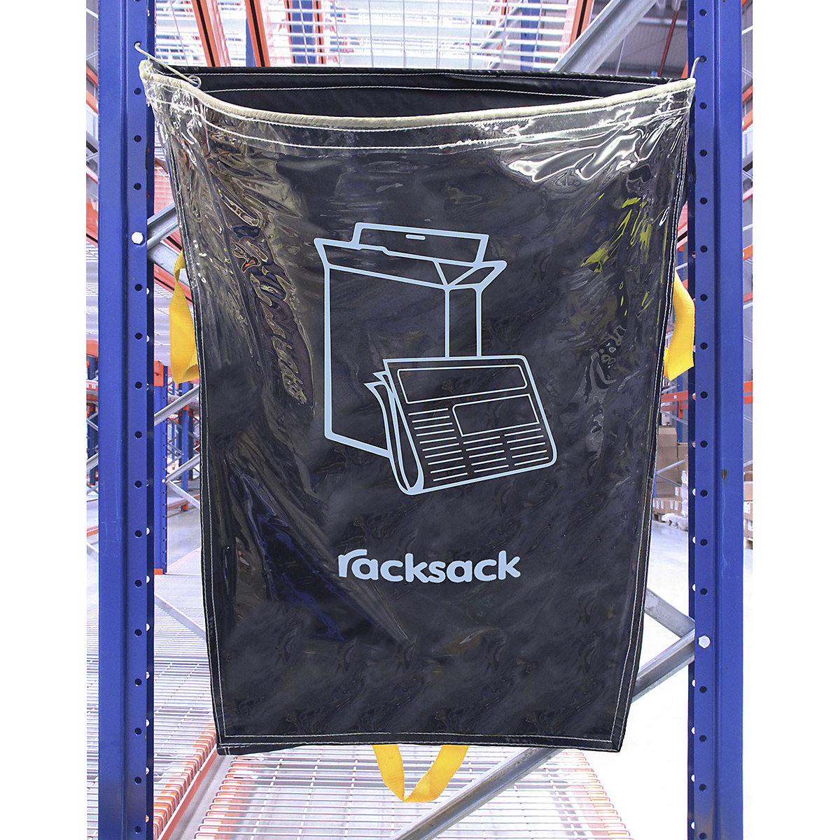 Racksack Clear - Symbol Only, Racksack Clear - Symbol Only, Clear Racksack | Mixed Card and Paper Logo | 1000h x 920w mm | 160 Litre Capacity-2
