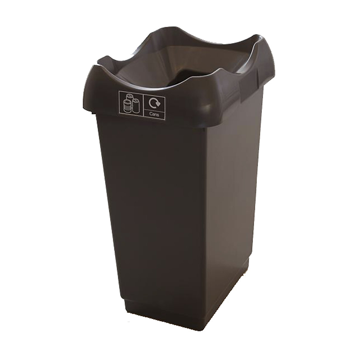 Value Recycling Bins, Value Recycling Bins, Value Recycling Bin | 415h x 320w x 410d mm | 30 Litres | Grey Base | Dark Grey Lid-0