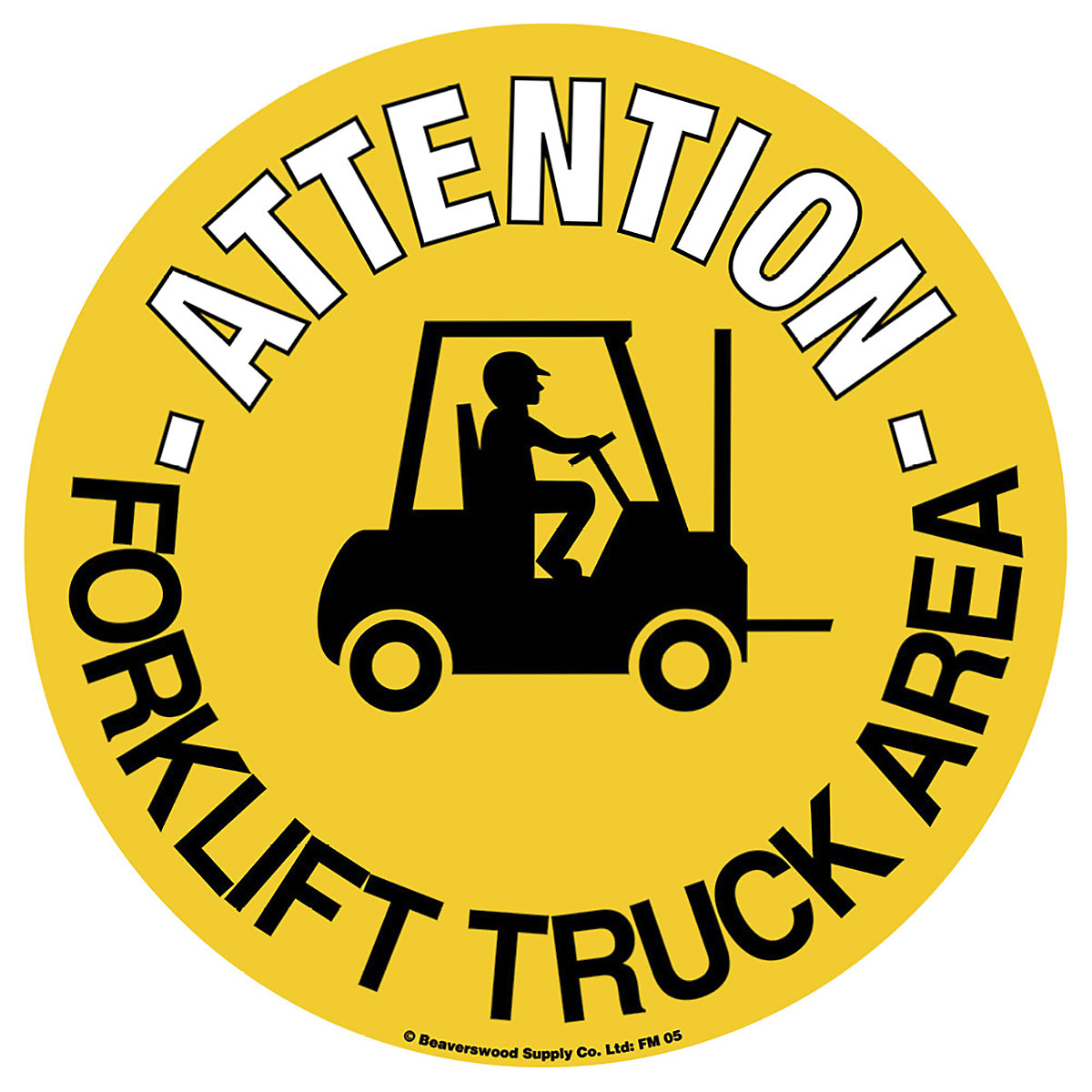 Beaverswood Floor Graphic Markers, Beaverswood Floor Graphic Markers, Beaverswood Floor Graphic Marker | 430mm | Forklift Truck Area-0