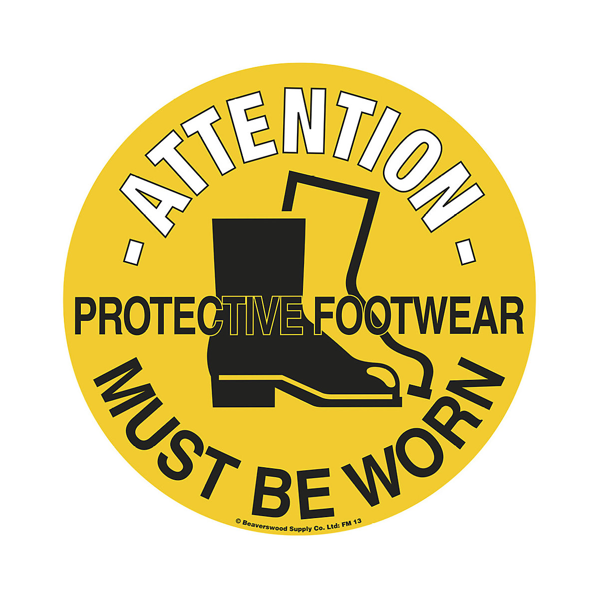 Beaverswood Floor Graphic Markers, Beaverswood Floor Graphic Markers, Beaverswood Floor Graphic Marker | 430mm | Protective Footwear must be worn-0