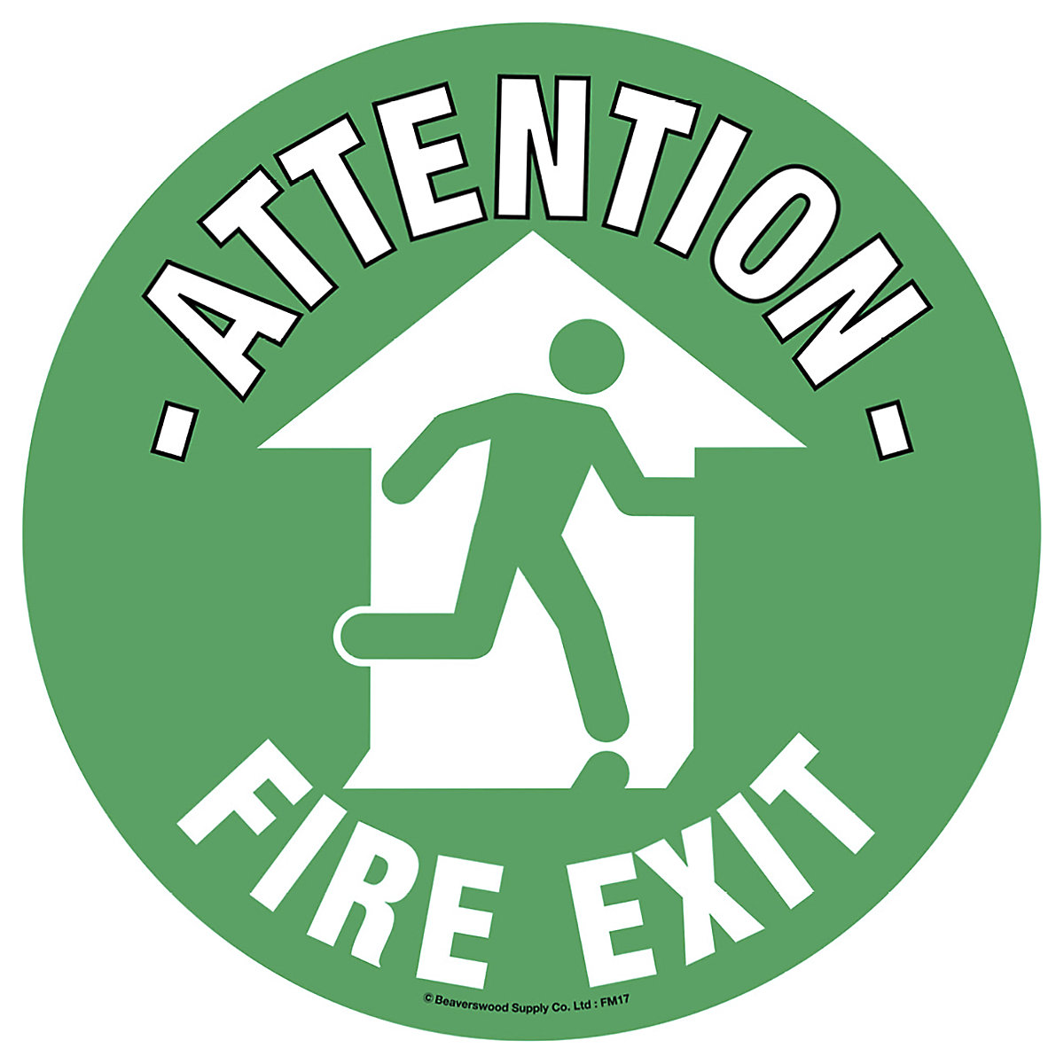 Beaverswood Floor Graphic Markers, Beaverswood Floor Graphic Markers, Beaverswood Floor Graphic Marker | 430mm | Fire Exit-0