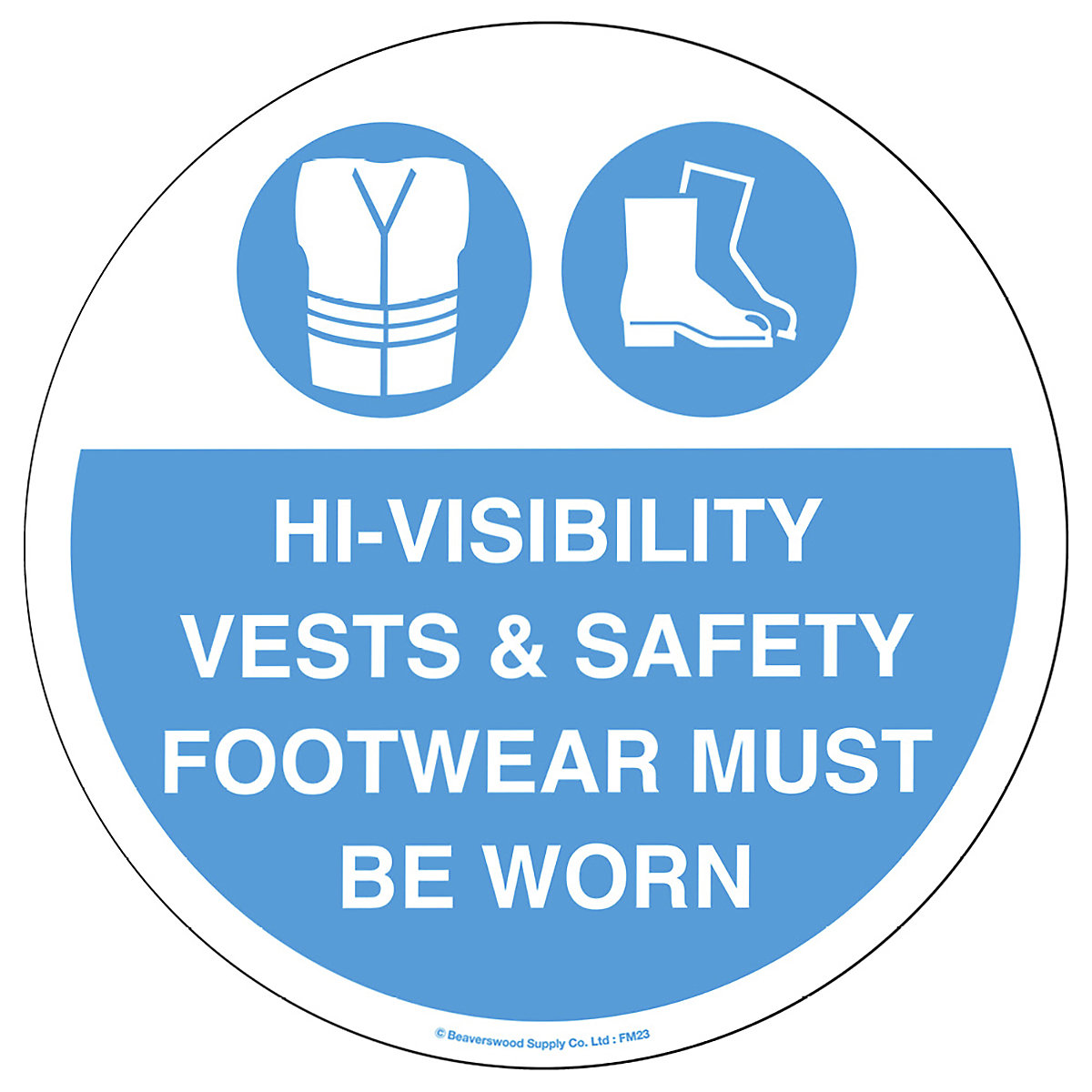 Beaverswood Floor Graphic Markers, Beaverswood Floor Graphic Markers, Beaverswood Floor Graphic Markers | 430mm | High Vis Vests & Safety Footwear-0