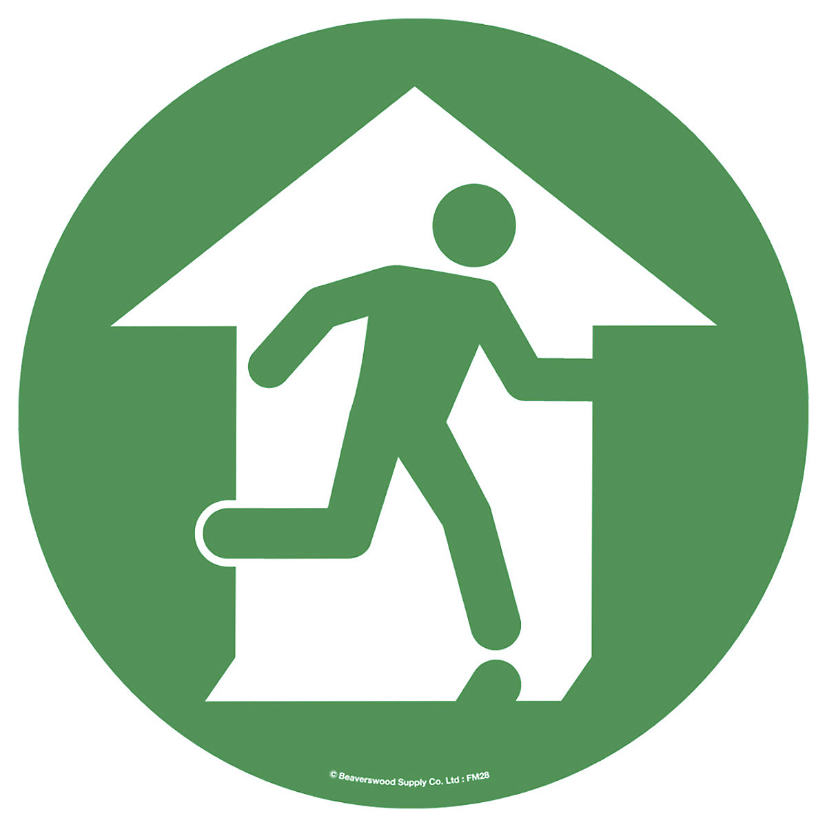 Beaverswood Floor Graphic Markers, Beaverswood Floor Graphic Markers, Beaverswood Floor Graphic Markers | 430mm | Fire Exit-0