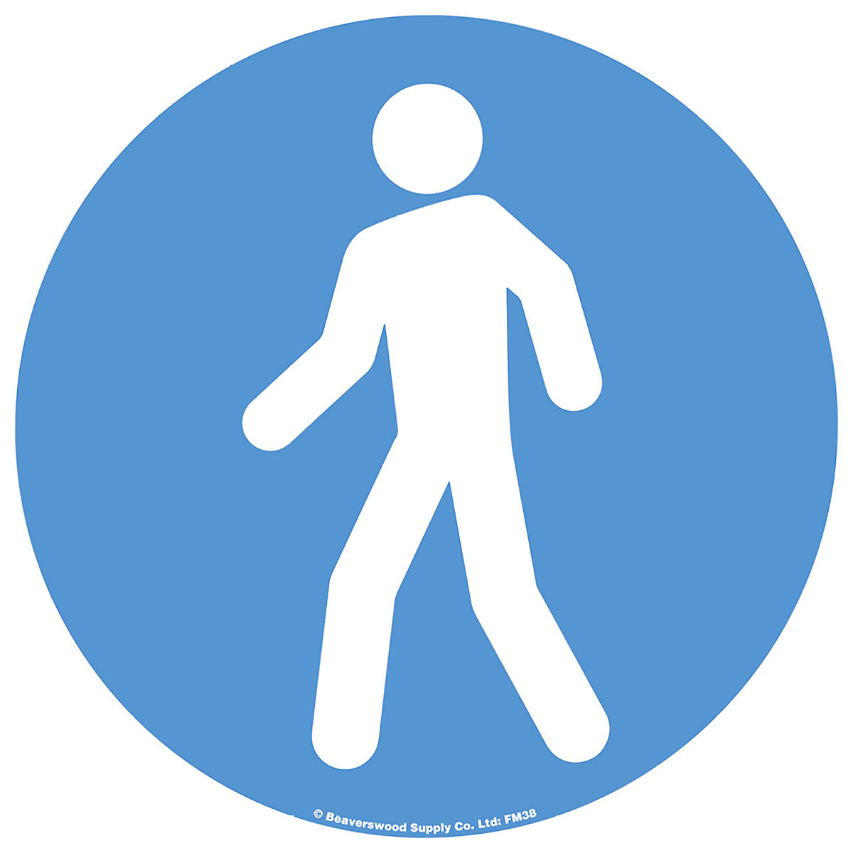 Beaverswood Floor Graphic Markers, Beaverswood Floor Graphic Markers, Beaverswood Floor Graphic Markers | 430mm | Walking Man-0