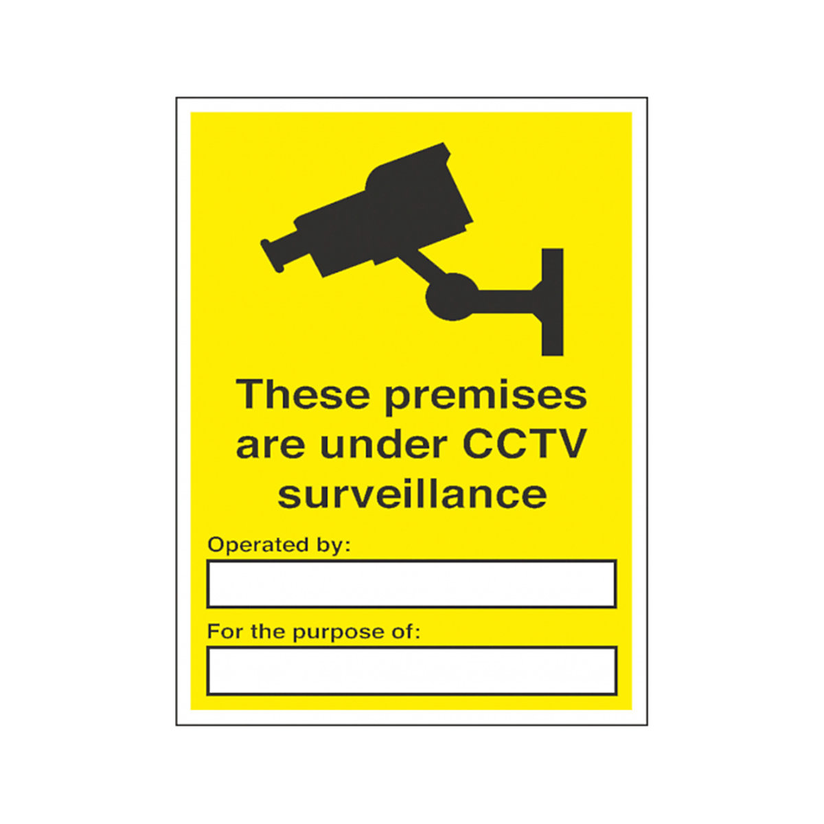 CCTV Surveillance Operated By Safety Signs