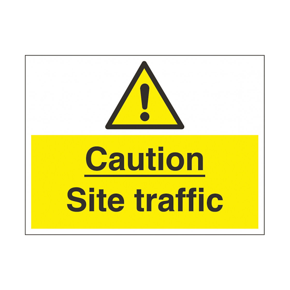 Caution Site Traffic Safety Sign