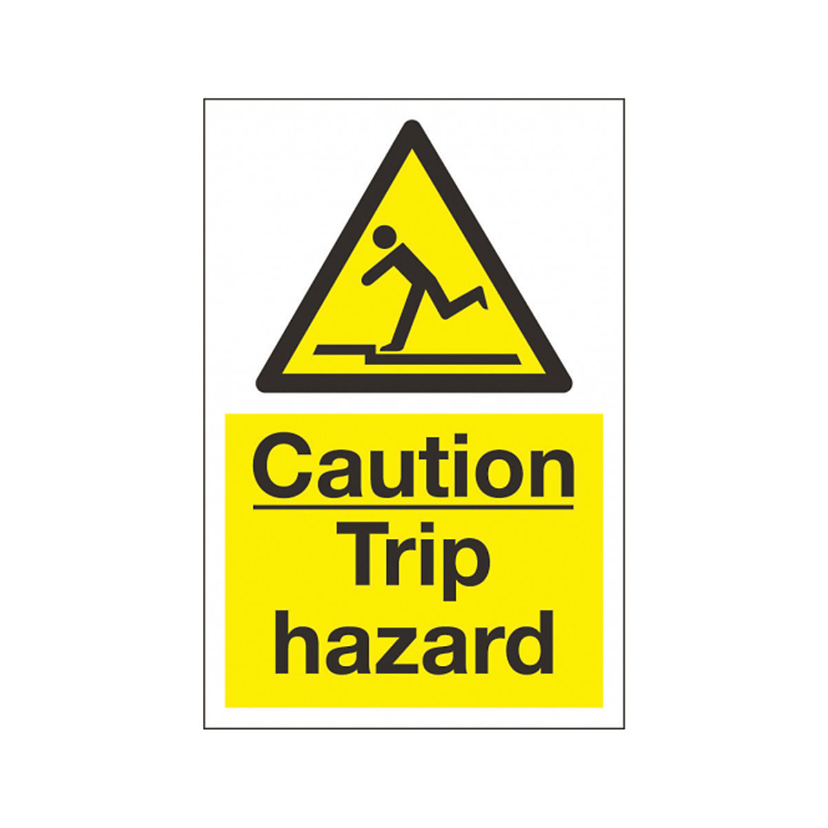 Caution Trip Hazard Safety Sign