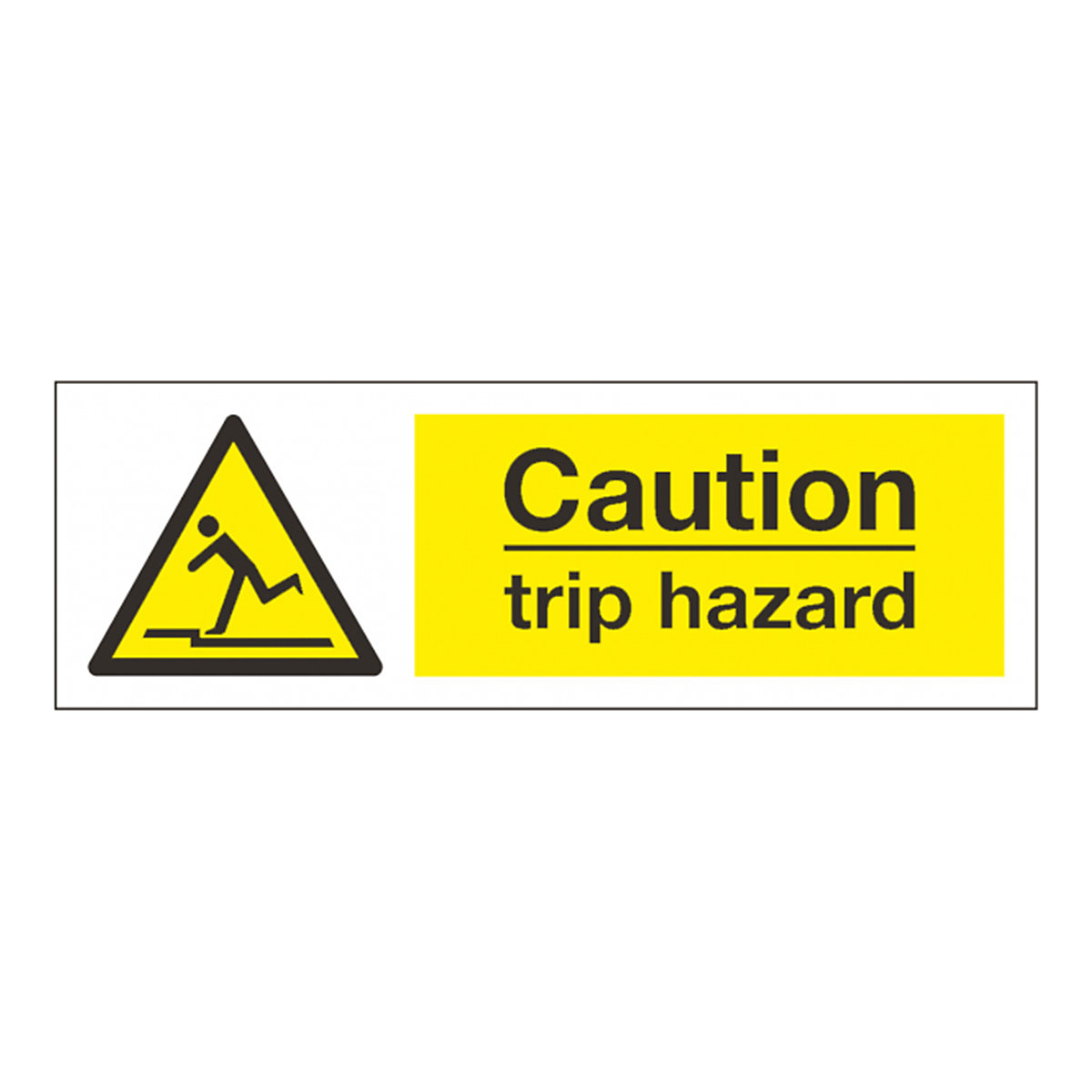 Caution Trip Safety Sign