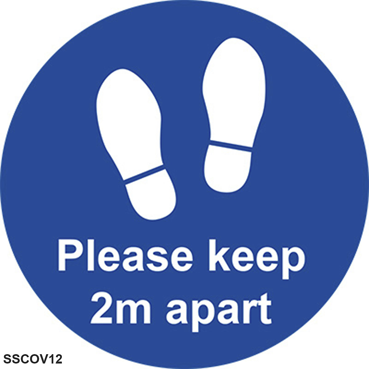 Circular Social Distance Floor Signs (Product illustration 2)-1
