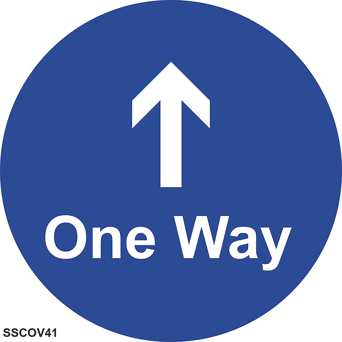 Circular Social Distance Floor Signs (Product illustration 3)-2