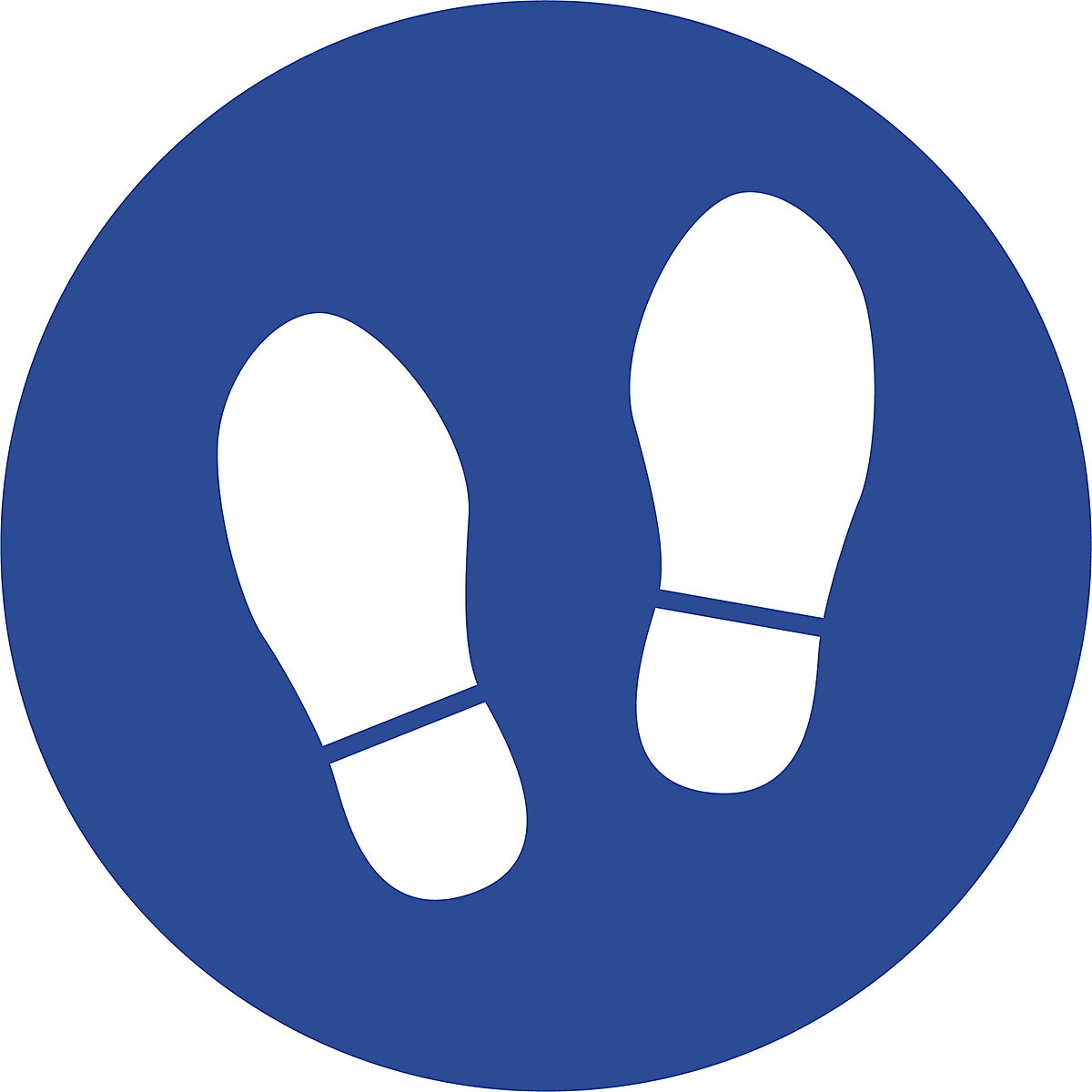 Circular Social Distance Floor Signs, Circular Social Distance Floor Signs, Circular Social Distance Floor Sign | Footprints Marker | 450mm diameter-0