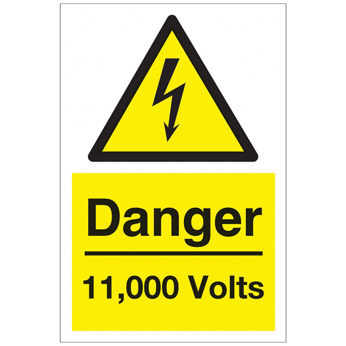 Danger 11000 Volts Safety Signs