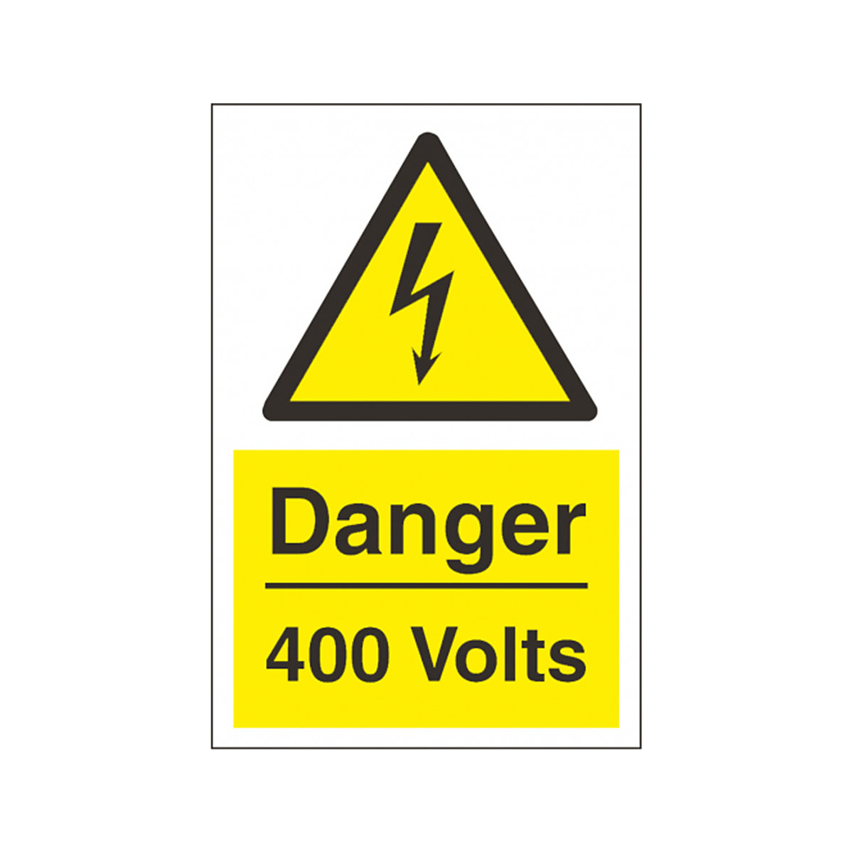 Danger 400 Volts Safety Sign