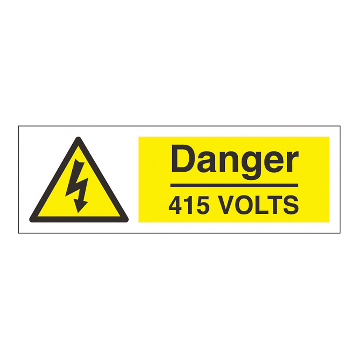 Danger 415 Volts Safety Sign