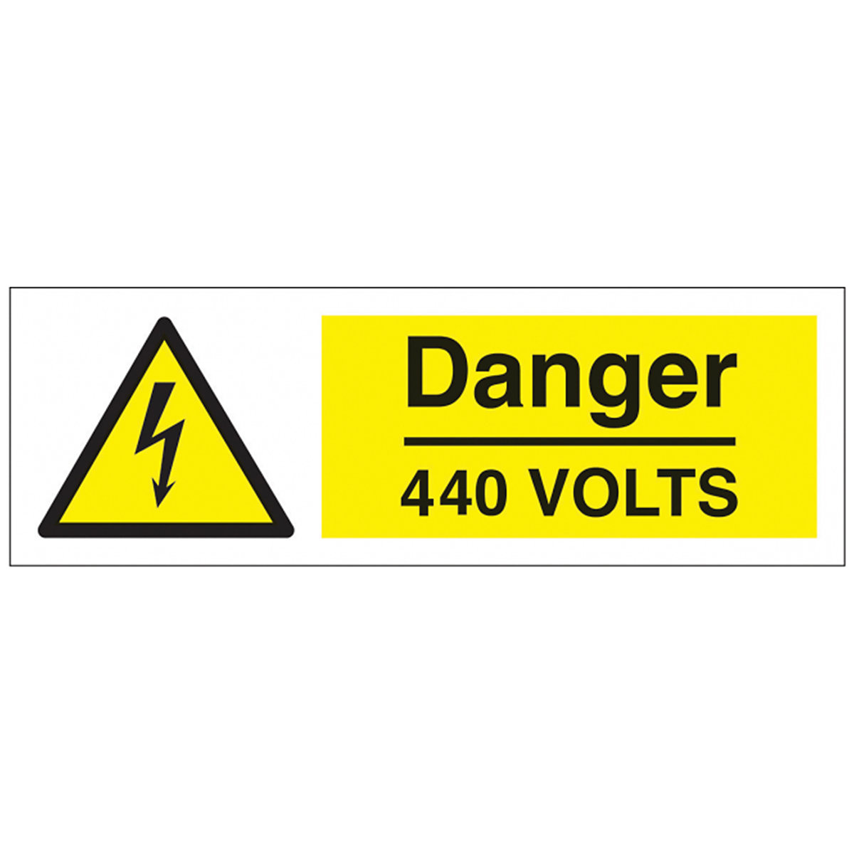 Danger 440 Volts Safety Sign