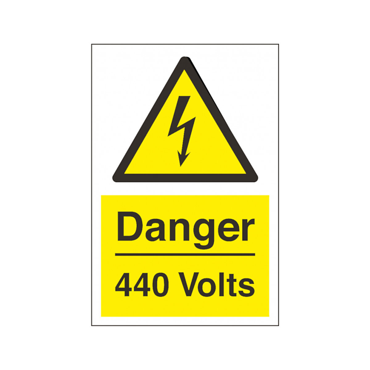 Danger 440 Volts Safety Signs