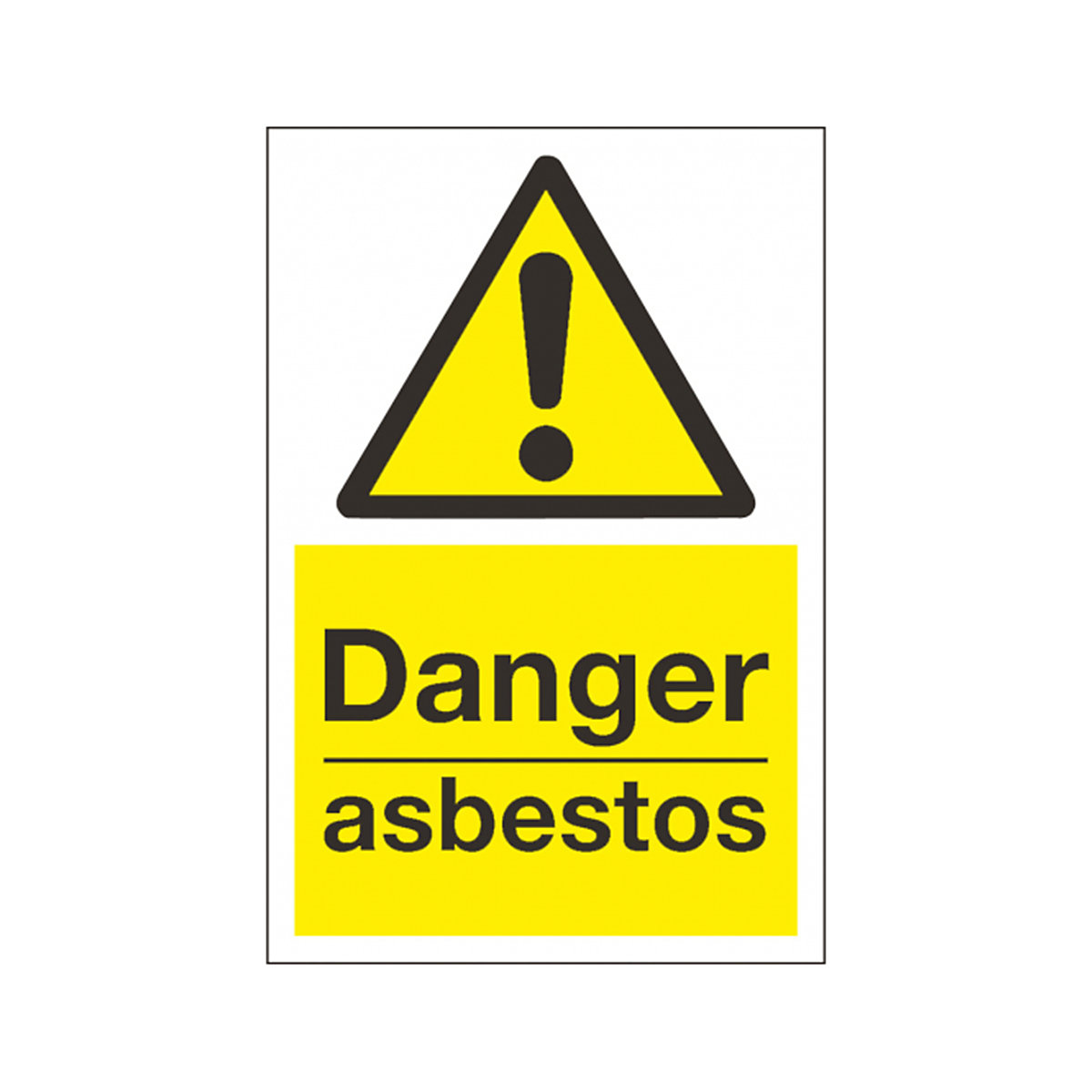 Danger Asbestos Safety Sign From BiGDUG