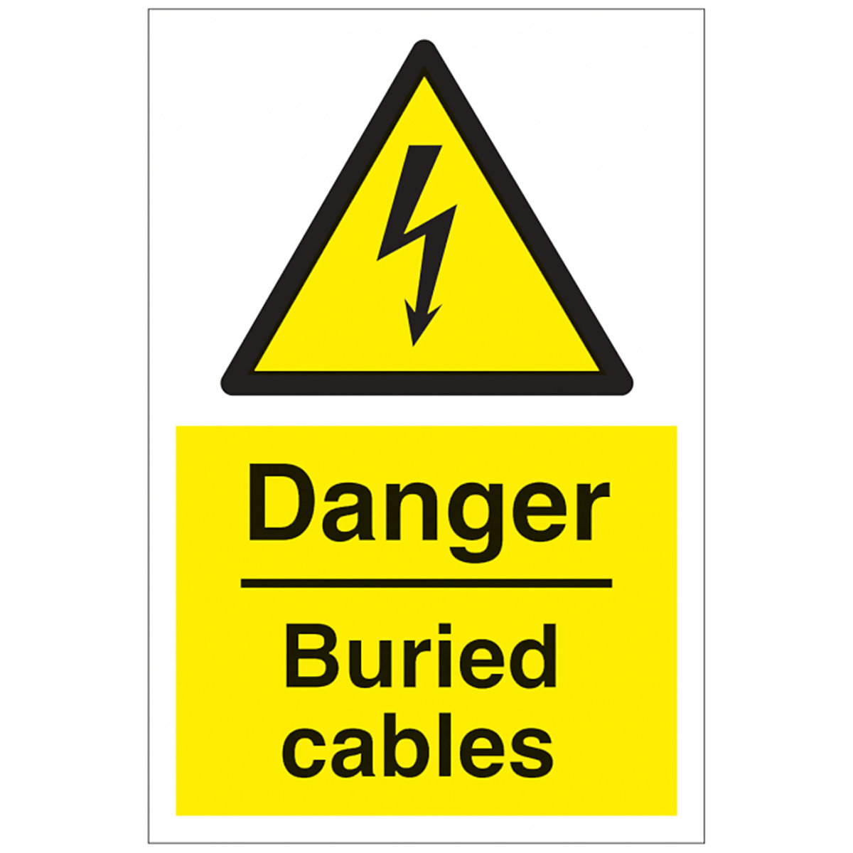 Danger Buried Cable Safety Sign