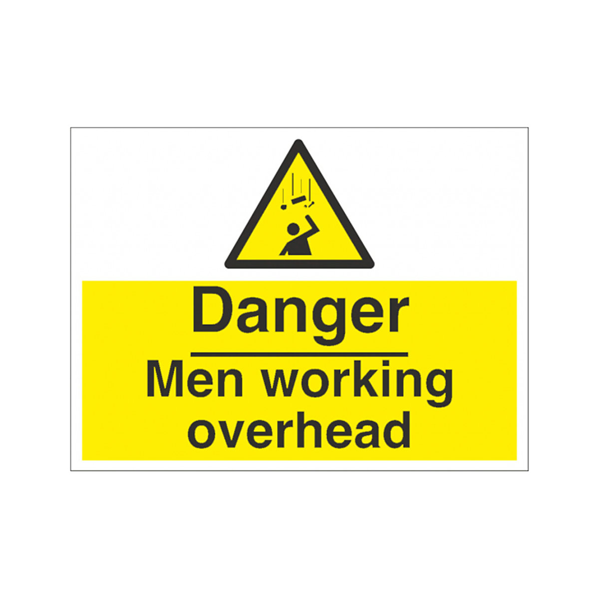 Danger Men Working Overhead Safety Signs
