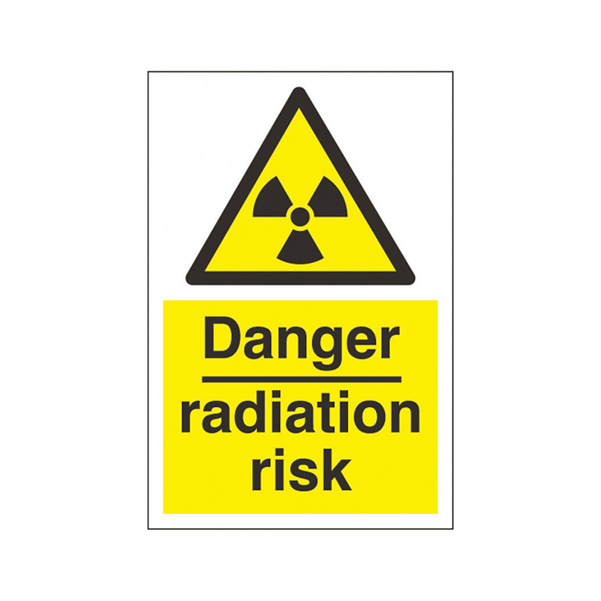 Danger Radiation Risk Safety Sign