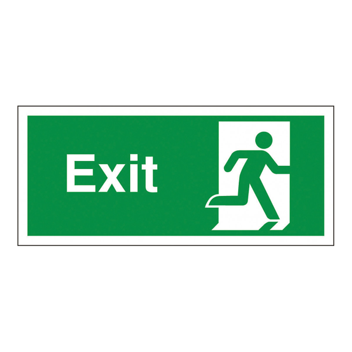 Exit Signs | Left or Right, Exit Signs | Left or Right, Exit Signs | 400mm x 200mm | 1mm Rigid Plastic | Right-1