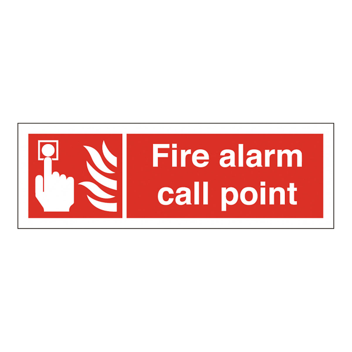 Fire Alarm Call Point (Horizontal) Safety Signs