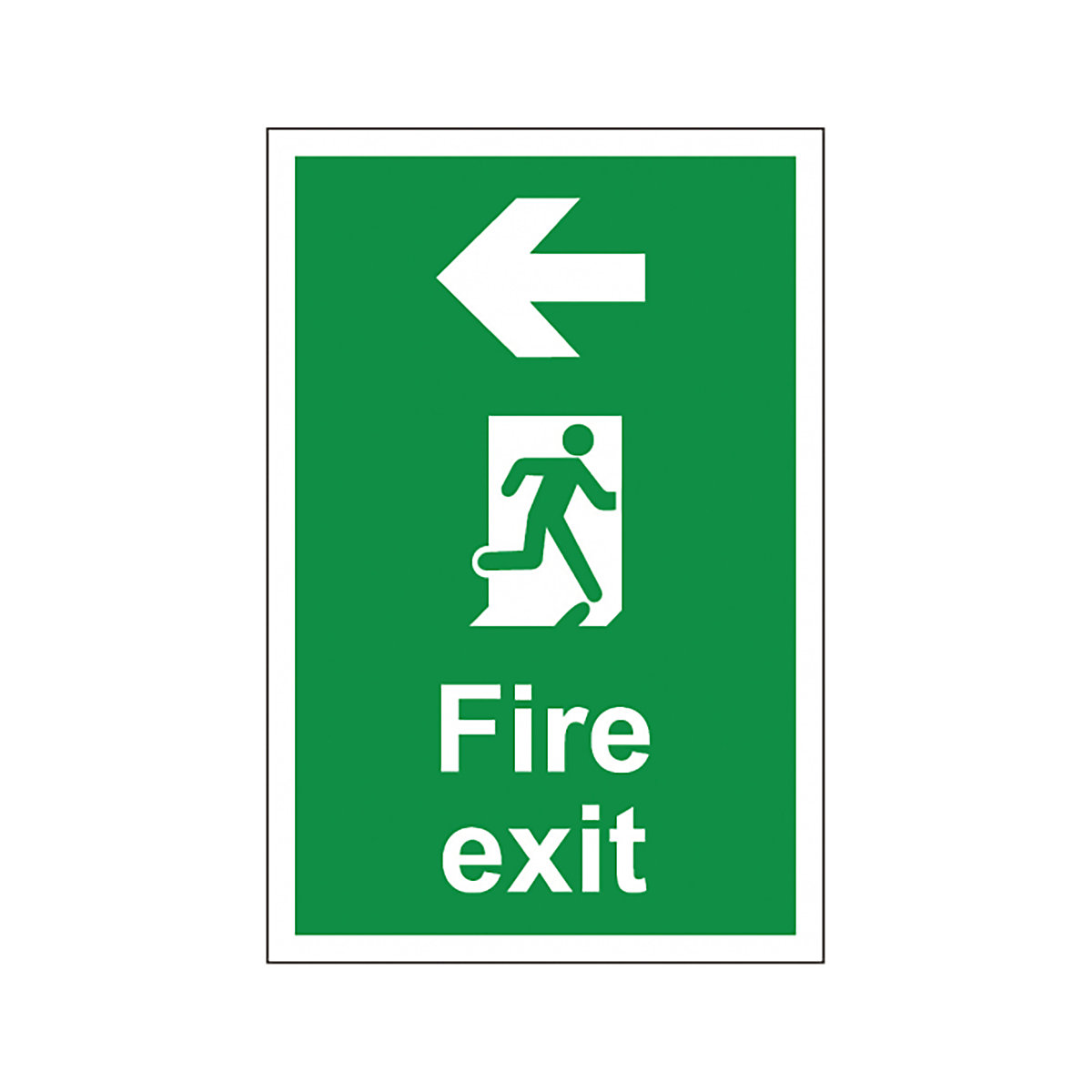 Fire Exit Arrow Left 200mm x 300mm Safety Signs