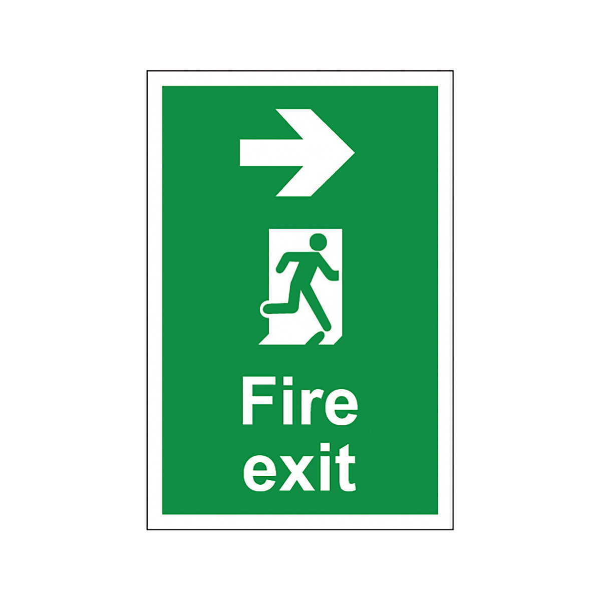 Fire Exit Arrow Right 200mm x 300mm Safety Signs