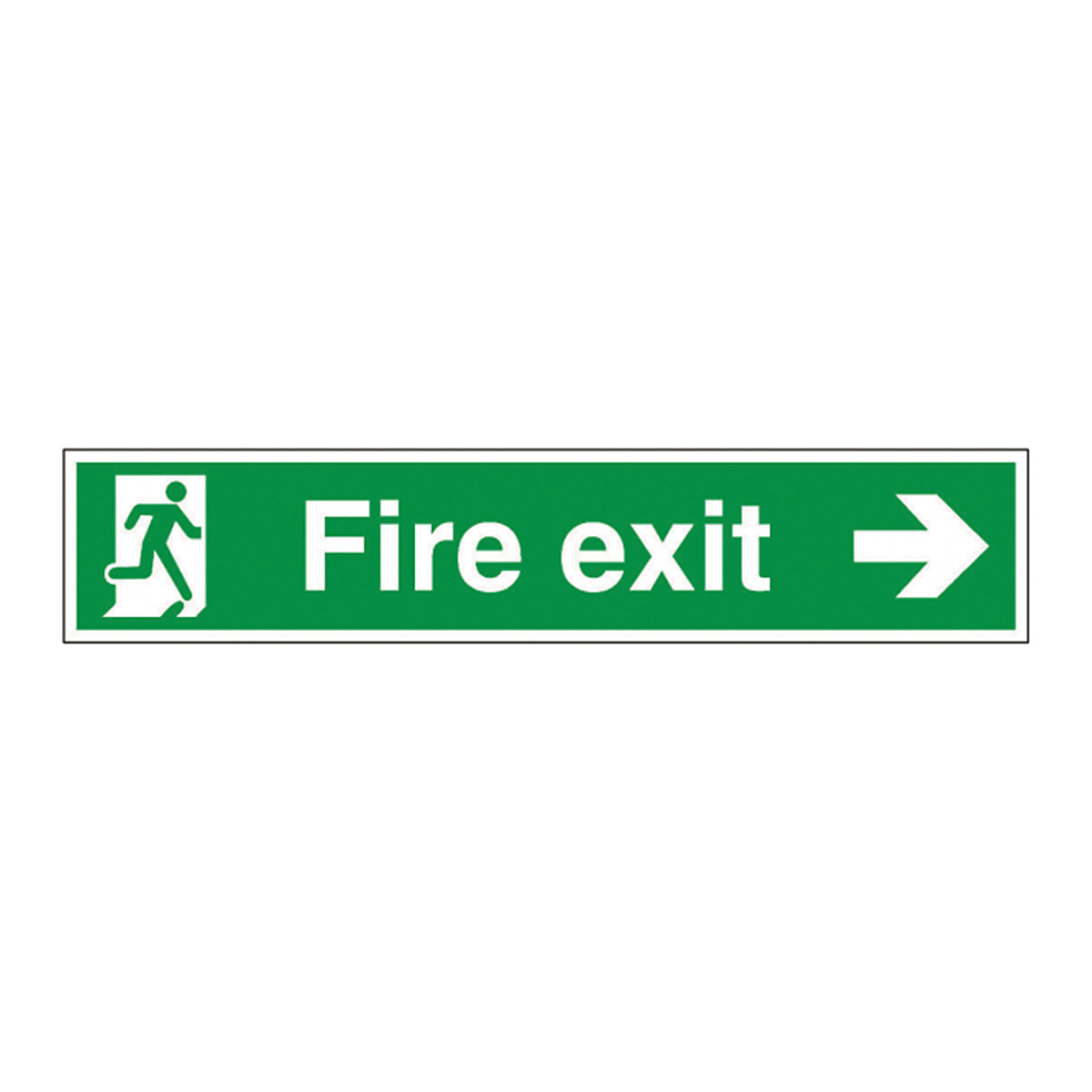 Fire Exit Arrow Right 750mm x 150mm Safety Signs