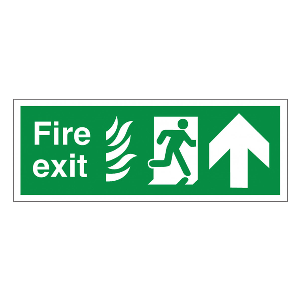 Fire Exit Running Man Arrow Up Safety Signs