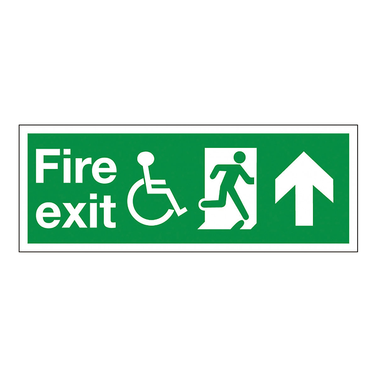 Fire Exit Up Refuge Safety Signs