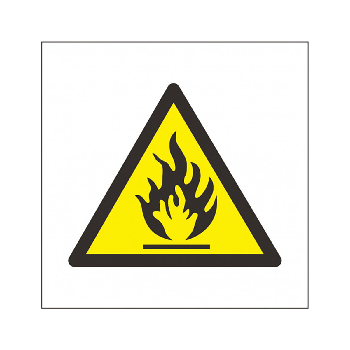 Flammable Symbol Safety Sign
