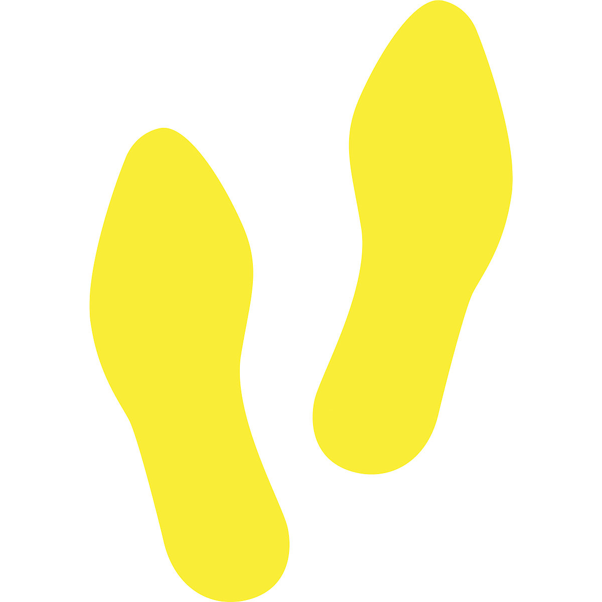 Footprint Floor Marking Stickers, Footprint Floor Marking Stickers, Footprint Floor Marking Stickers | Yellow Feet | 300h x 120w mm-0