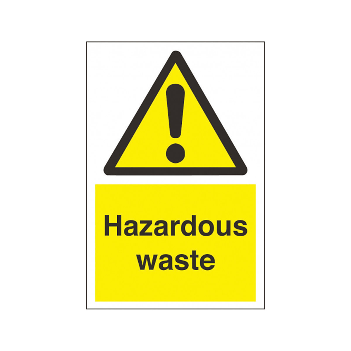Hazardous Waste 200mm x 300mm Safety Sign