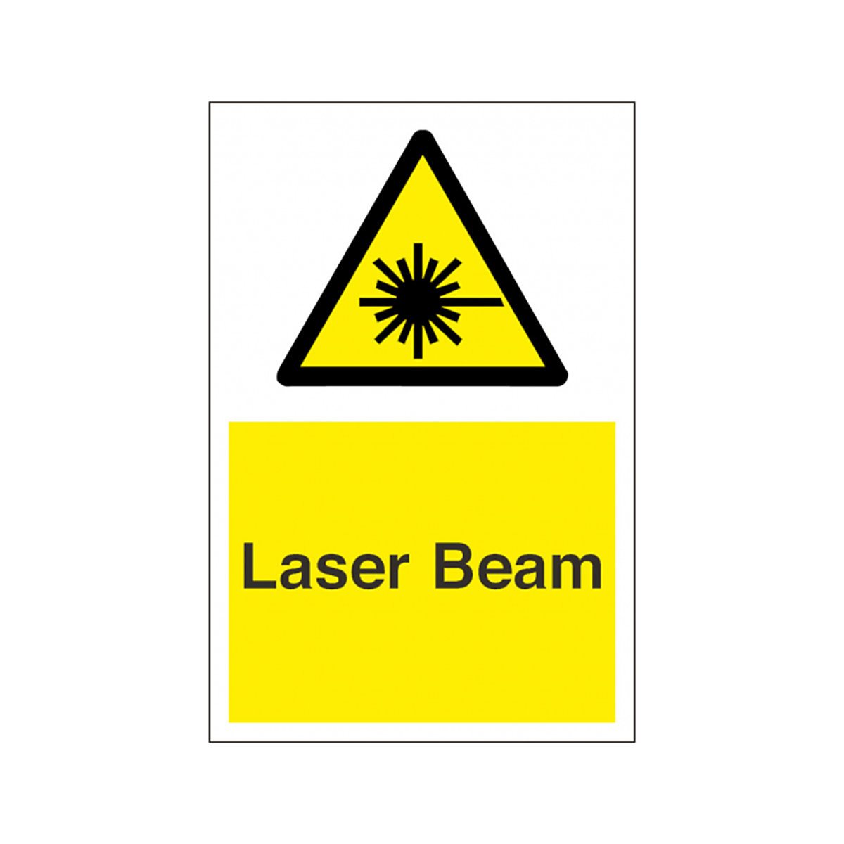 Laser Beam Safety Sign