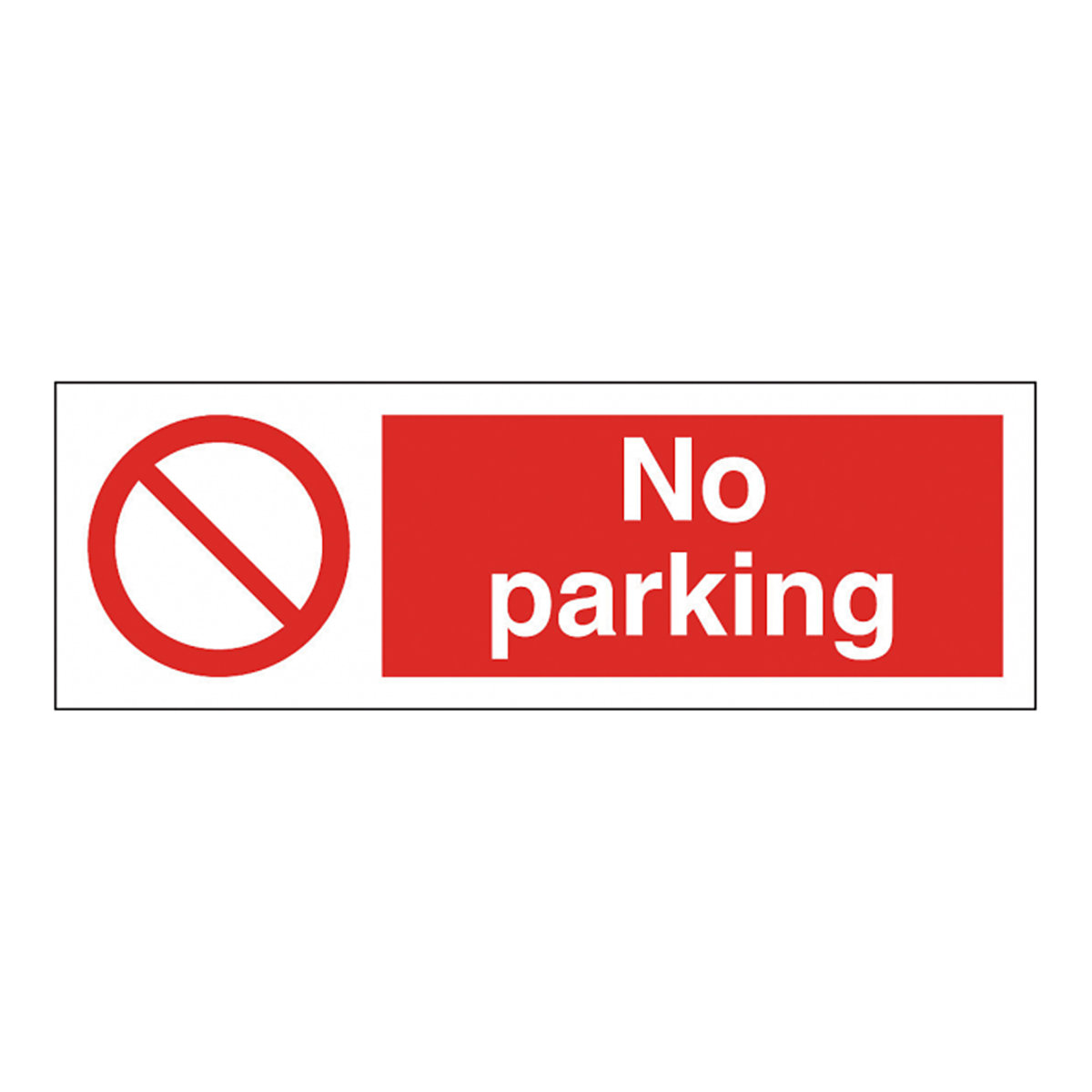 No Parking Safety Sign