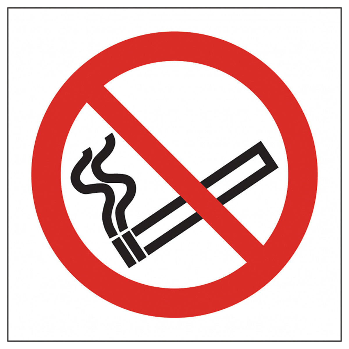 No Smoking Symbol Safety Sign