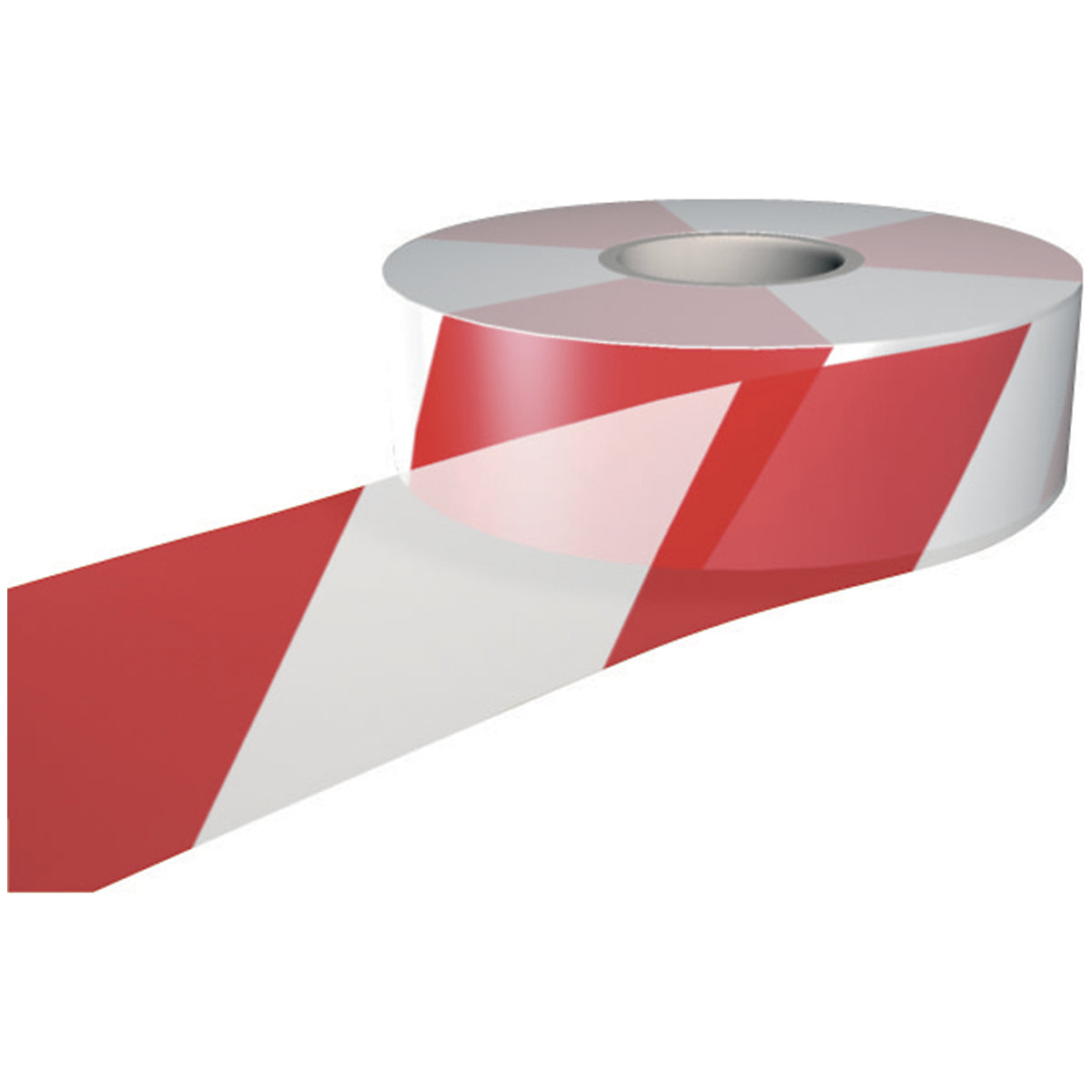 Non Adhesive Barrier Tape, Non Adhesive Barrier Tape, Non Adhesive Barrier Tape | Red & White Stripe | 75mm High x 250 Metre Roll-0