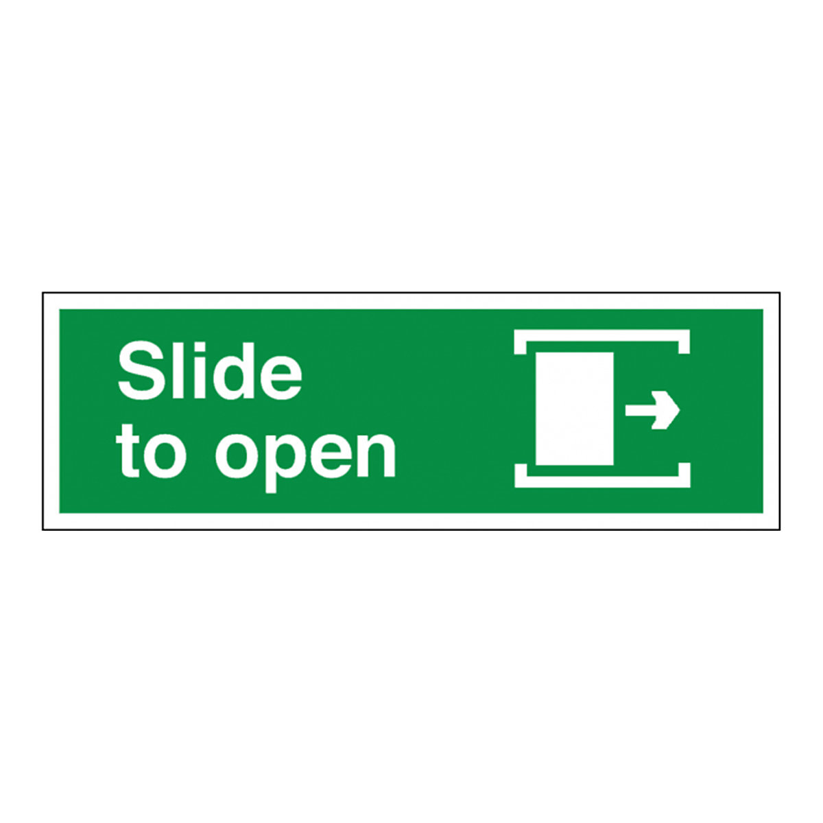 Safe Condition Slide To Open Right Safety Sign