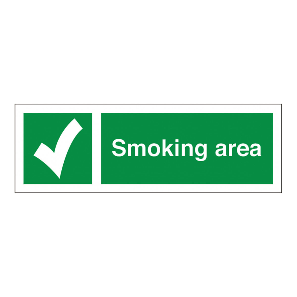 Smoking Area Safety Sign