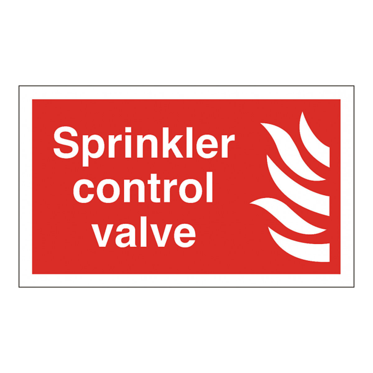 Sprinkler Control Valve Safety Signs