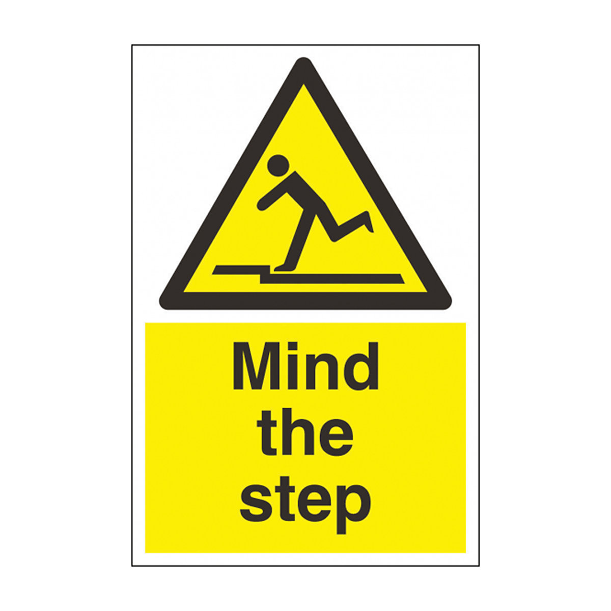 Vertical Mind The Step Safety Sign