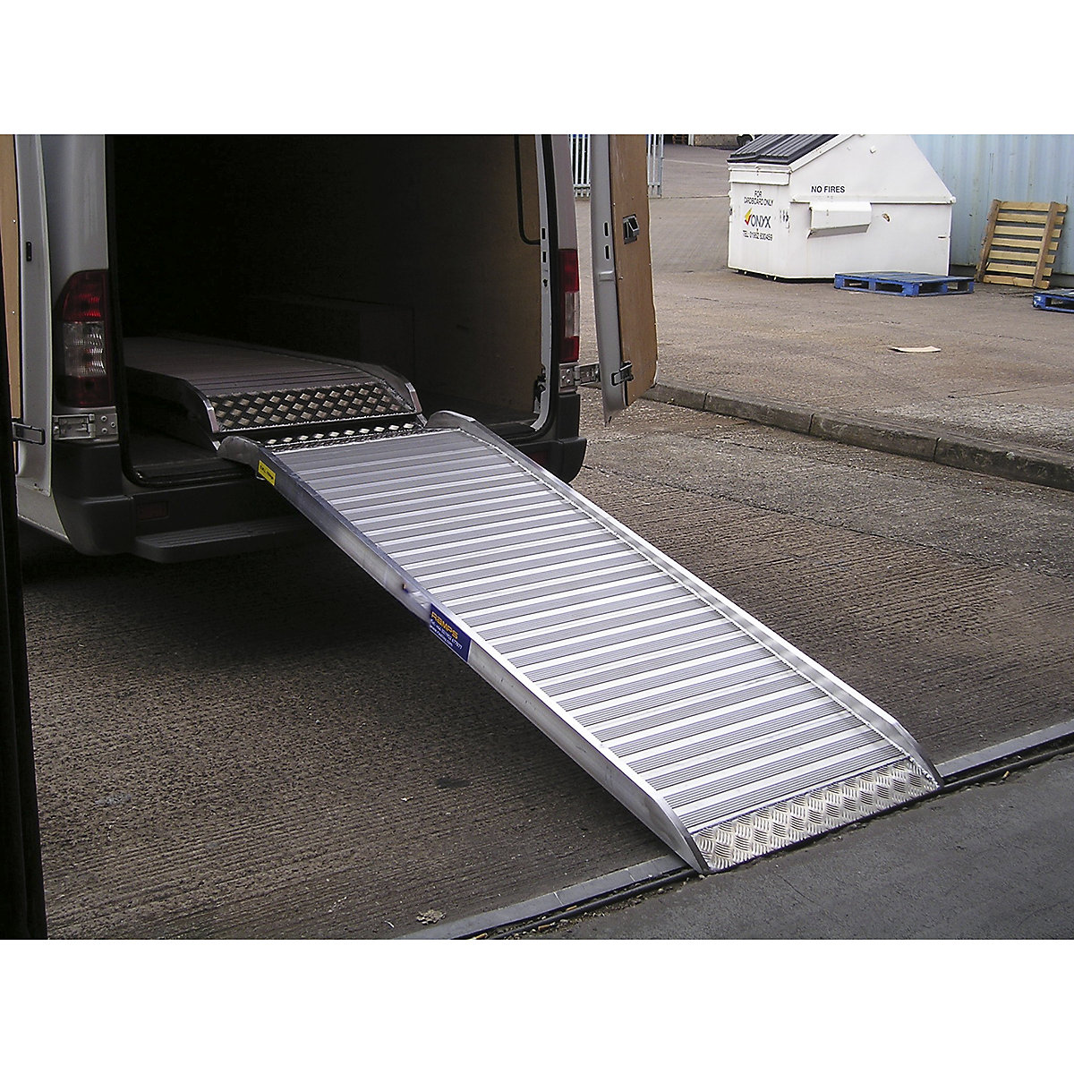 Alloy Ramps Rest-On Aluminium Ramp, Alloy Ramps Rest-On Aluminium Ramp, Alloy Ramps Rest-On Van Aluminium Ramp | 2350l x 800w x 76.2d mm | Max Height: 710mm | 750kg Safe Working Load-0