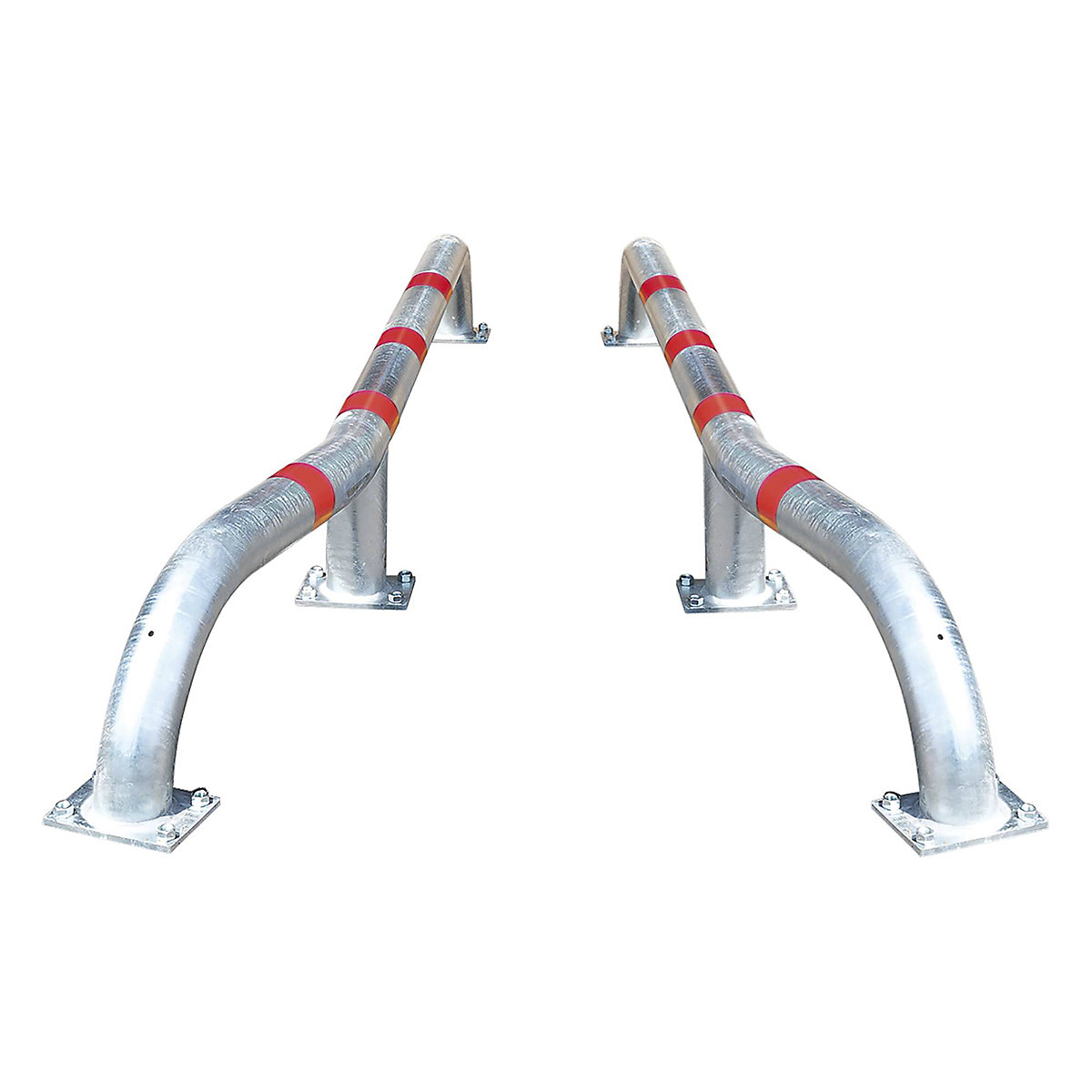 BLACK BULL HGV Wheel Guides, BLACK BULL HGV Wheel Guides, BLACK BULL HGV Wheel Guides | 280h x 2800w x 108d mm | Hot Dip Galvanised with Red Refelctive Bands-3