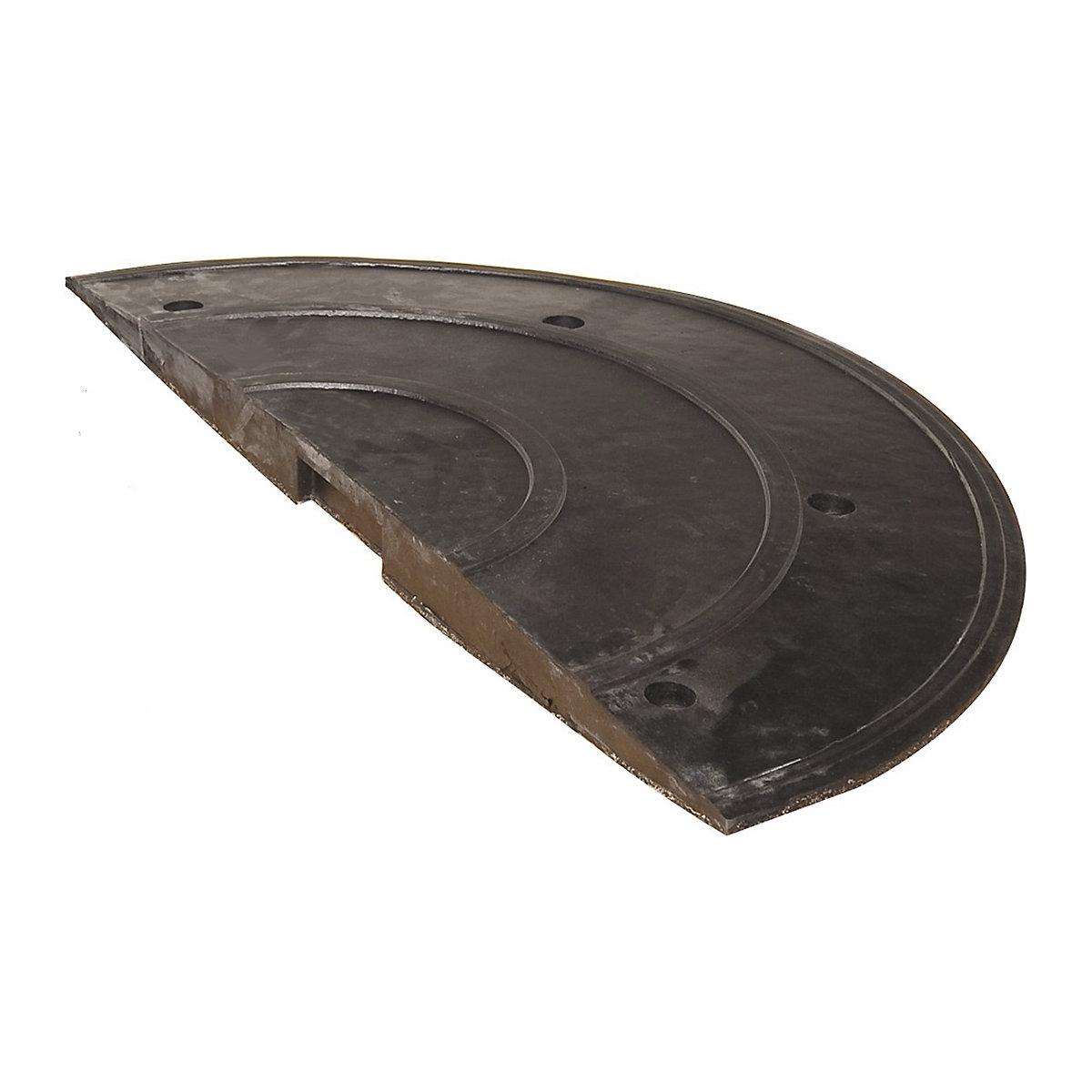 Easy Rider Speed Reduction Ramps, Easy Rider Speed Reduction Ramps, SafeRide Speed Reduction Ramp | End Section - Female | 75h x 450w x 900d mm | Black | For Speeds Up To 5mph-0