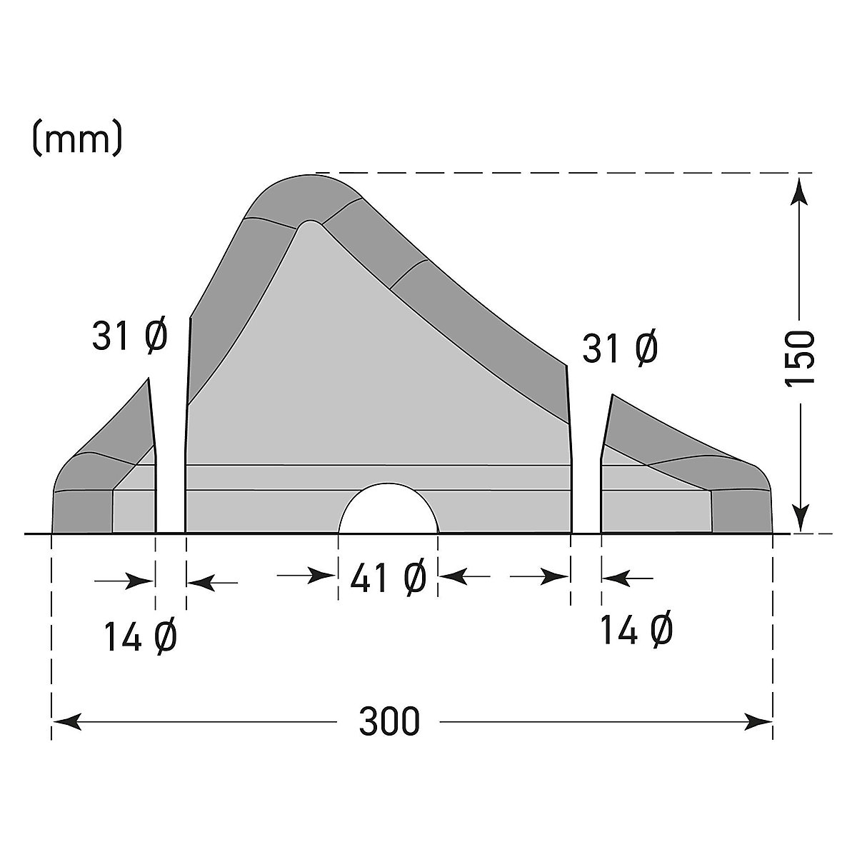 TRAFFIC-LINE Heavy Duty Wheel Stop (Product illustration 9)-8