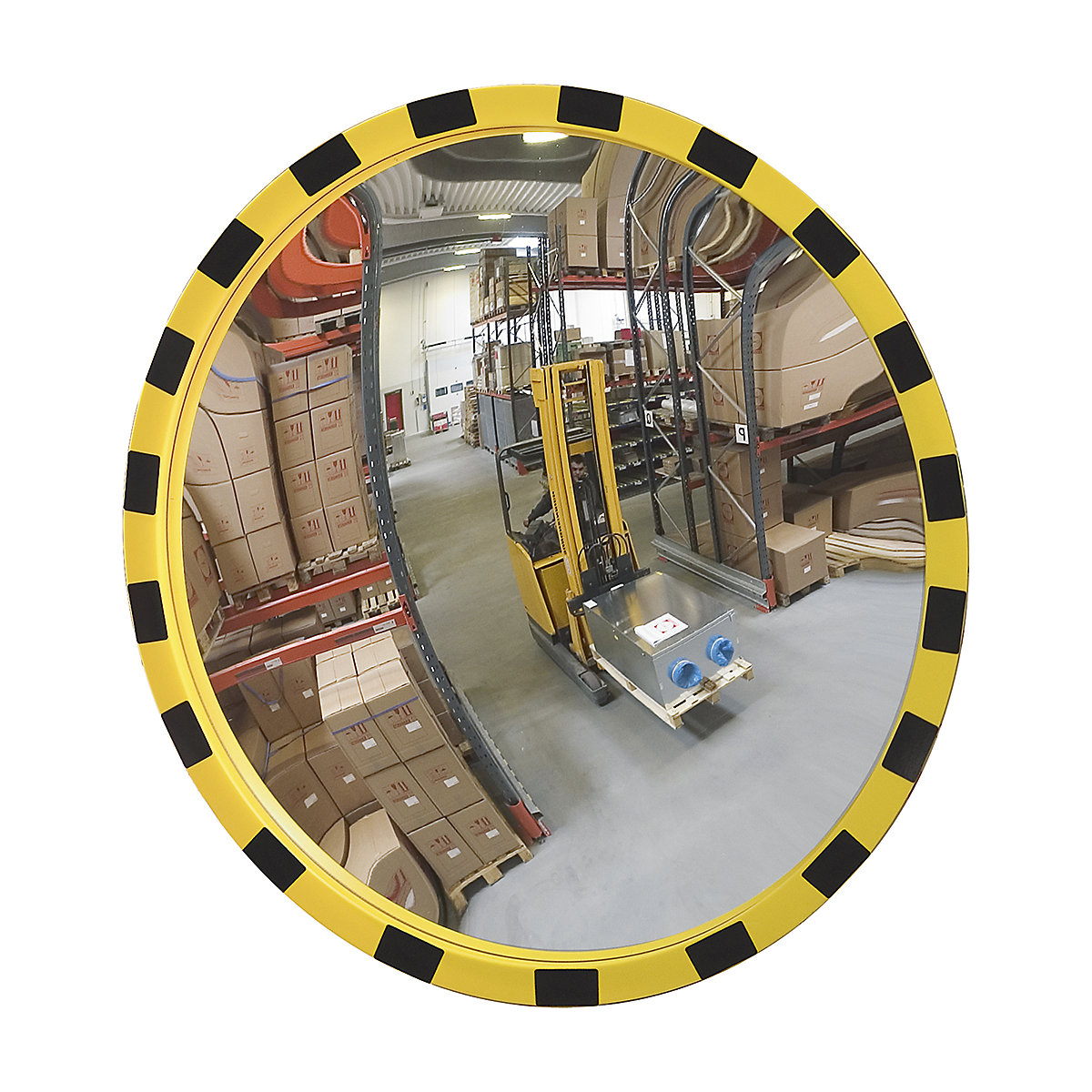 VIEW-MINDER Indoor Industrial Mirrors, VIEW-MINDER Indoor Industrial Mirrors, VIEW-MINDER Indoor Industrial Mirror | 800mm Dia. | Ideal Viewing Distance: 8 Metres | Complete with Bracket for 76mm Mounting Post-0
