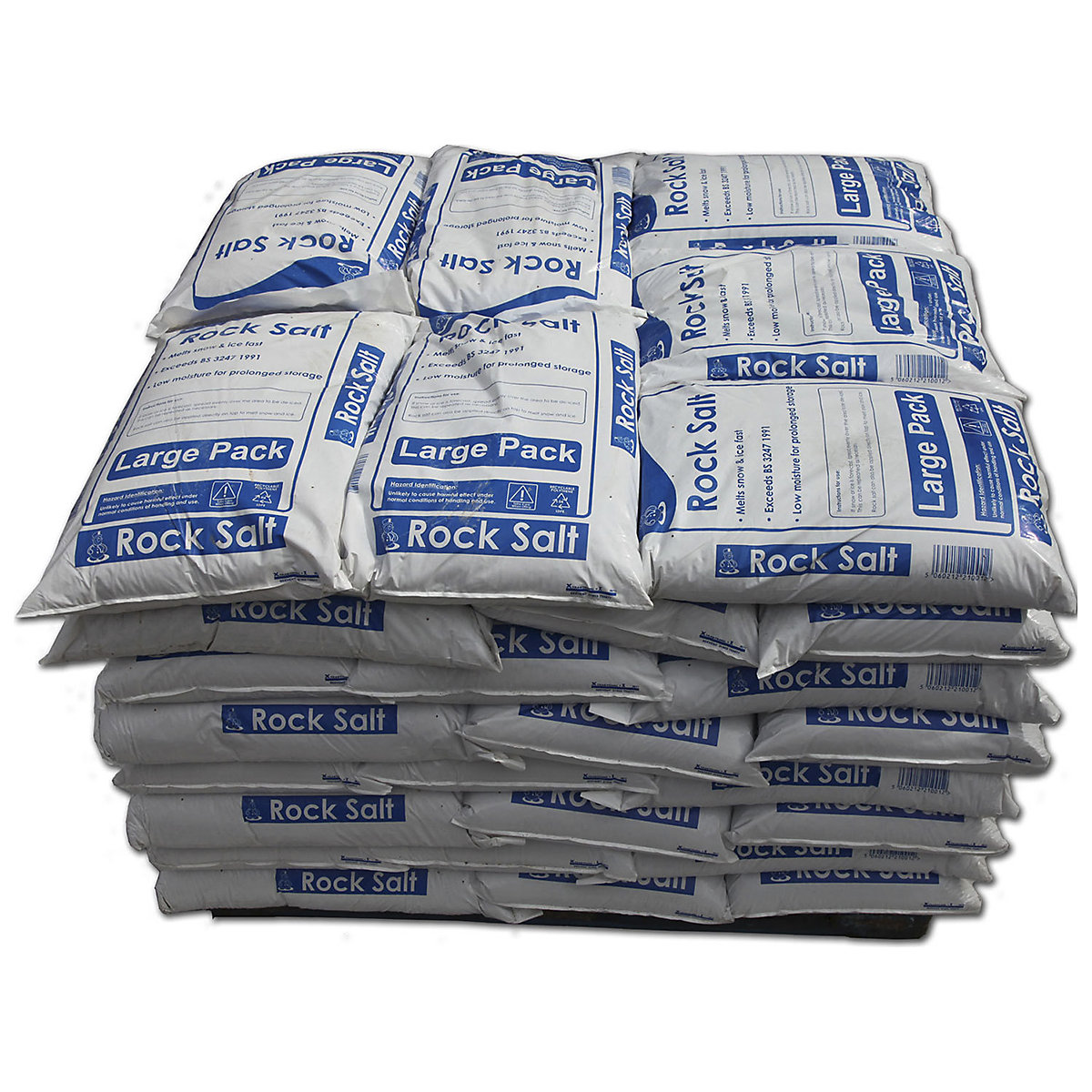 Brown Rock Salt | Pallets of Large 25kg Bags, Brown Rock Salt | Pallets of Large 25kg Bags, Brown Rock Salt | Full Pallet | 1000h x 1200w x 1000d mm | 40 x 25kg Packs-3